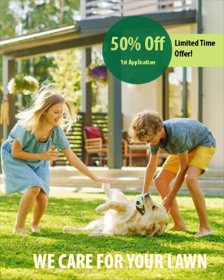 50 off deal on lawn care program